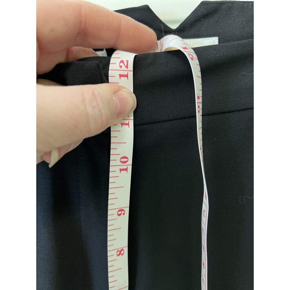 NEW VTG Talbots Black Wool Blend Pants 20W Plus Size Fabric Made Italy Classic - Picture 12 of 14